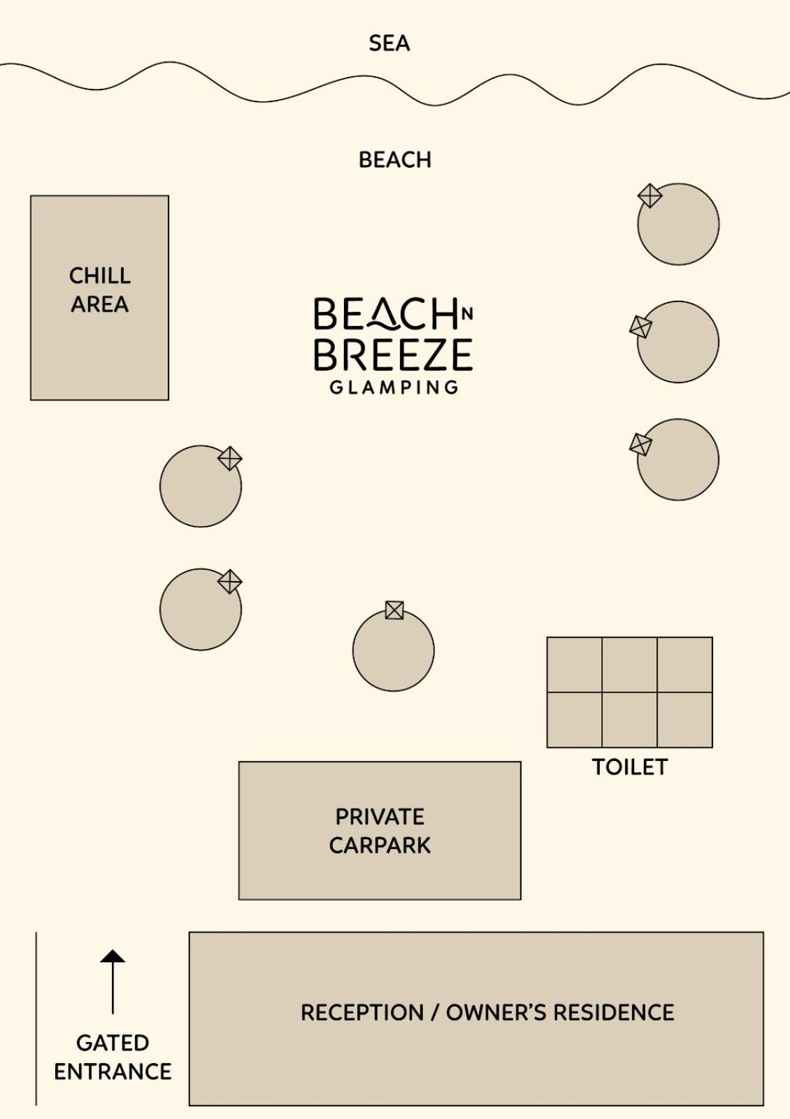Beach N Breeze Glamping Malacca Kültér fotó